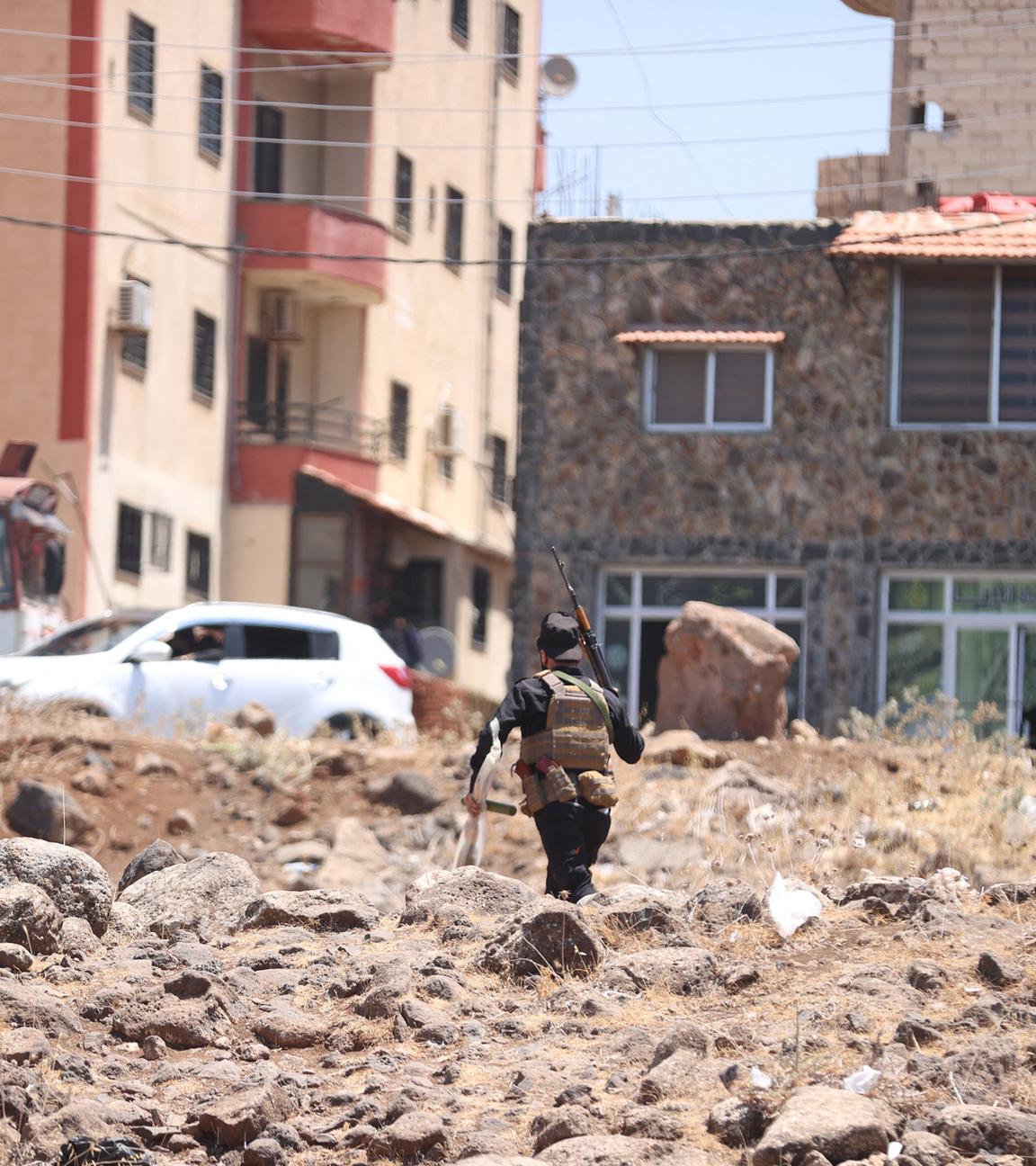 Israelische Luftangriffe auf Suweida, Syrien