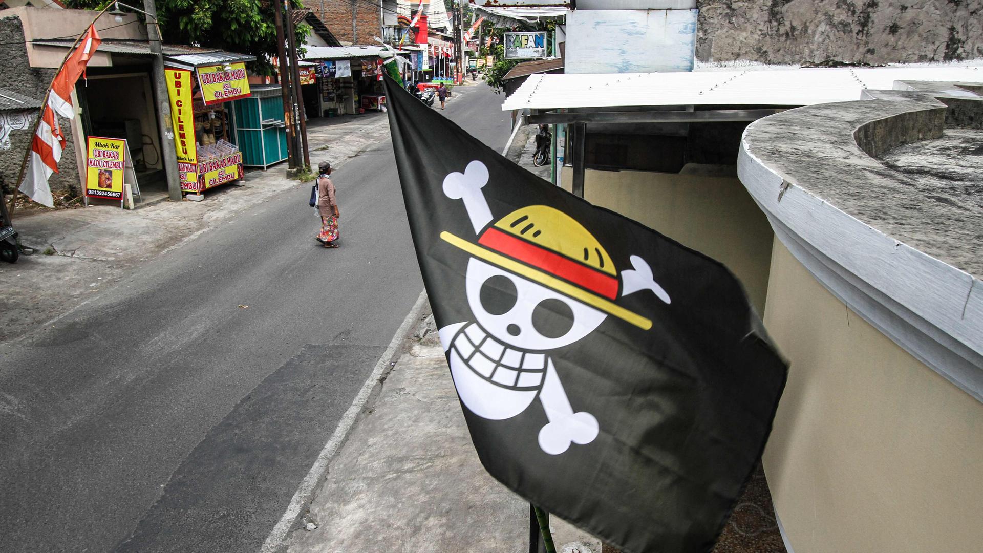 Piratenflagge in Indonesien