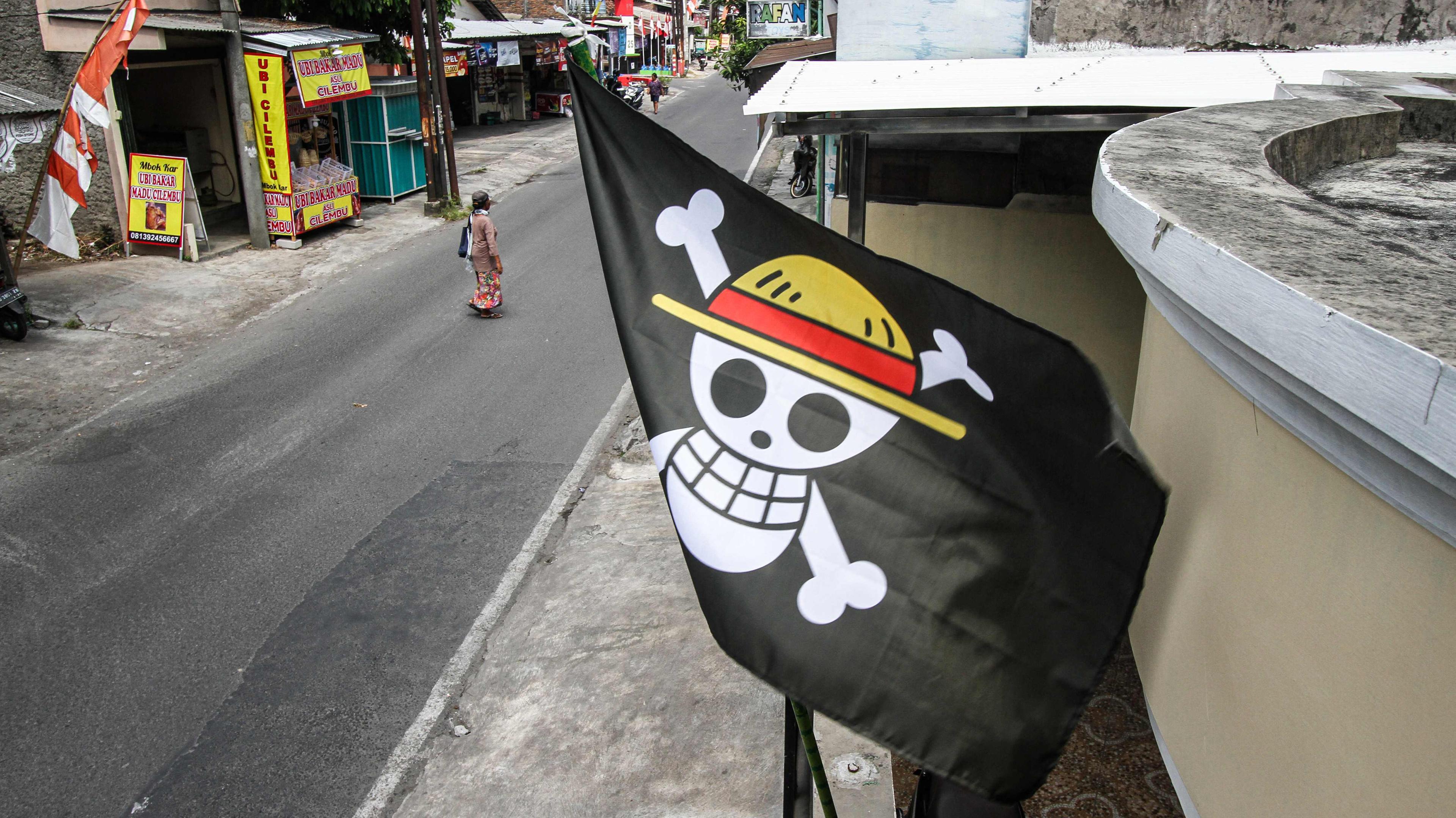 Piratenflagge in Indonesien