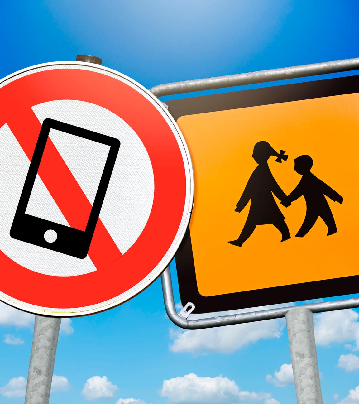 Handyverbot in der Schule - Symbolbild