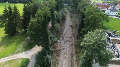 Unfallstelle Zugunglück Riedlingen