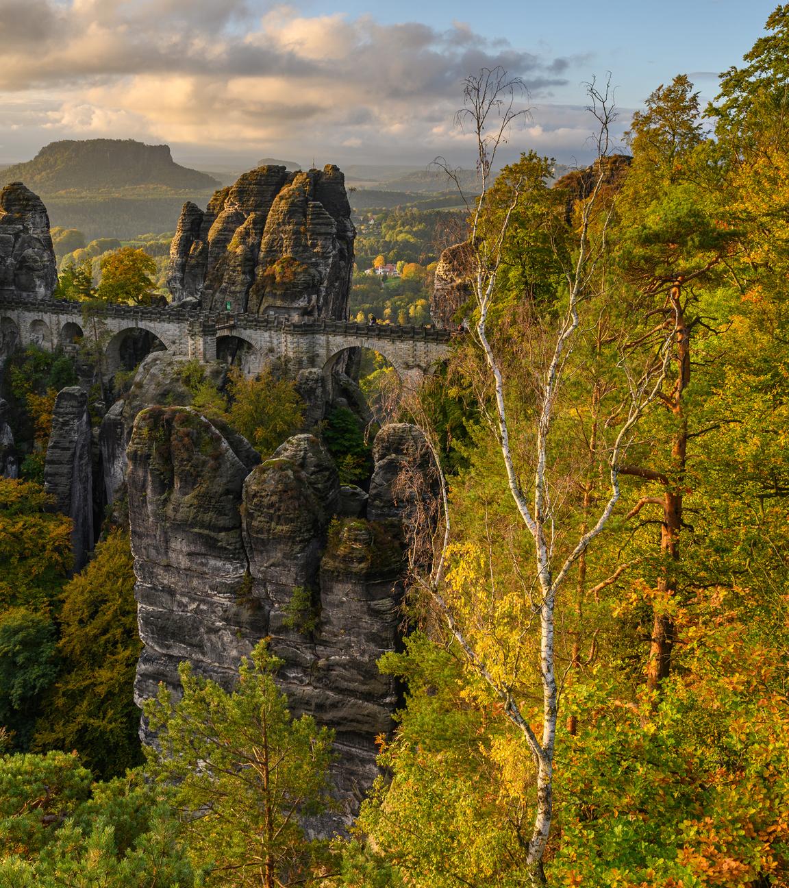 Basteibrücke  im Nationalpark Sächsische Schweiz