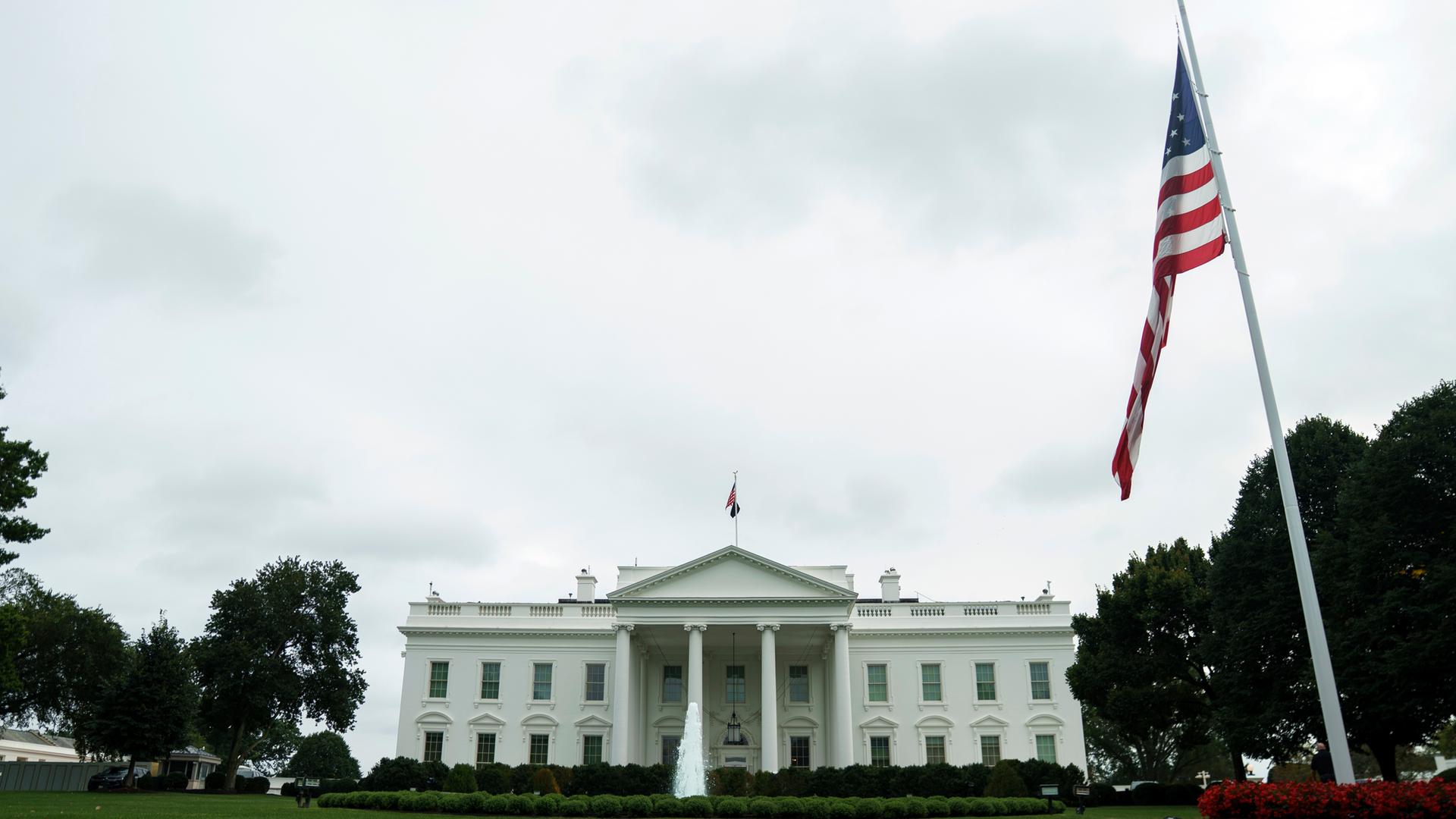 Flags at half-mast following the death of activist Charlie Kirk