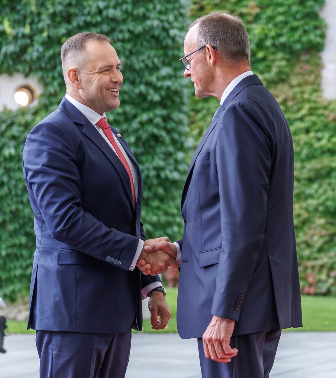 FRIEDRICH MERZ empfängt KAROL NAWROCKI in Berlin