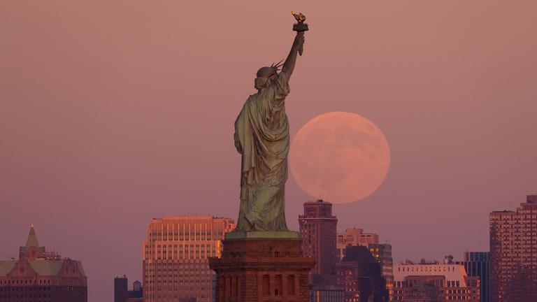 Supermond in den USA - New York