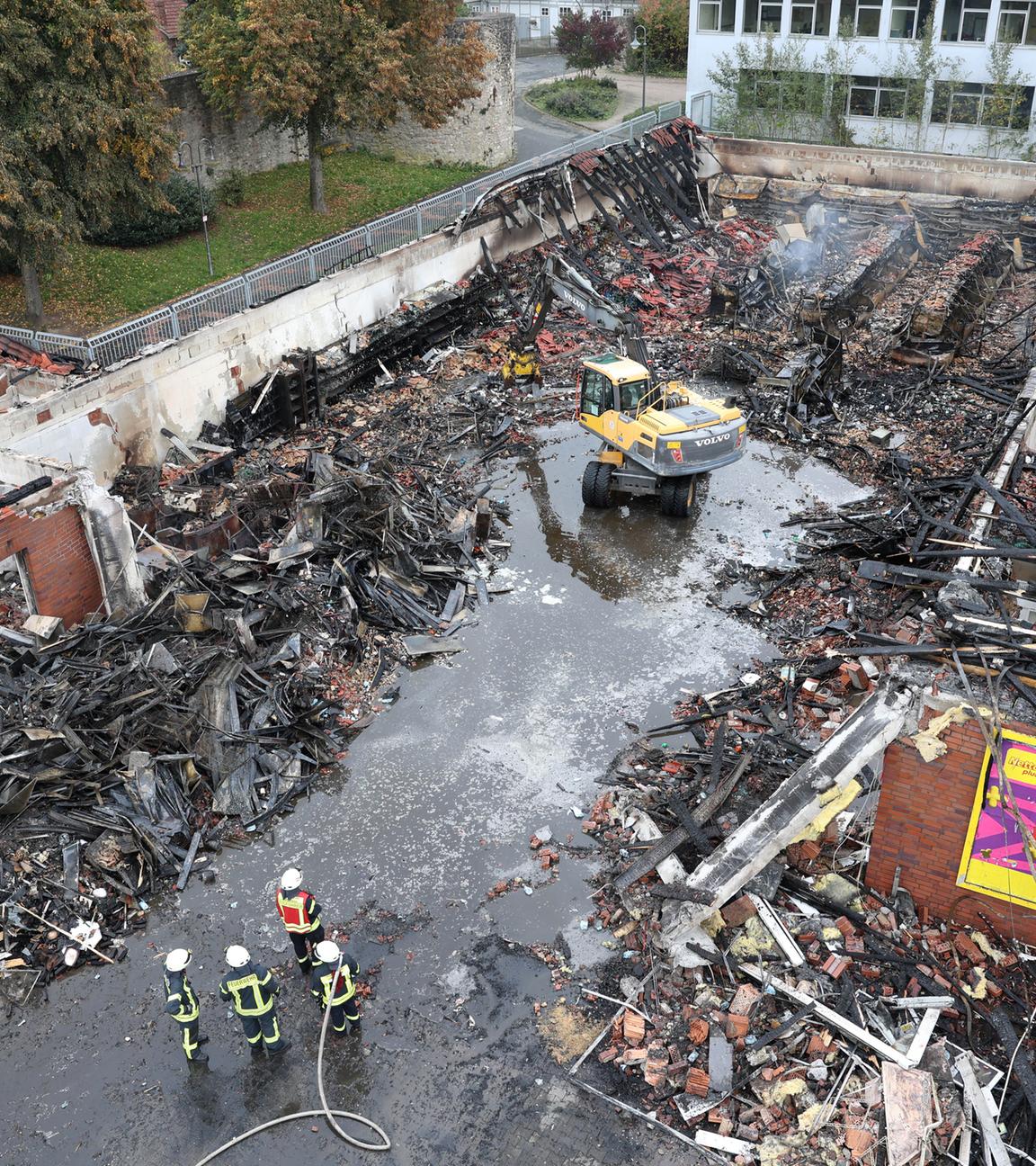 Supermarkt-Brand in Osterode am Harz