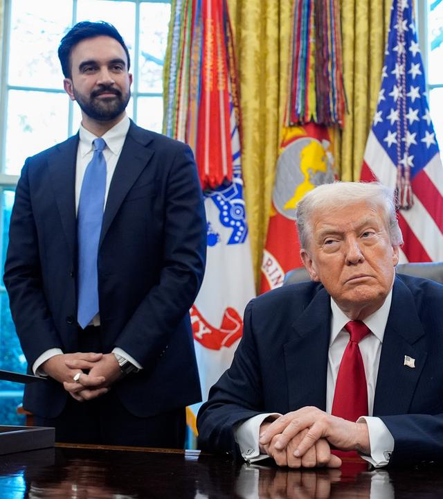 US-Präsident Donald Trump empfängt den Bürgermeister von New York City, Zohran Mamdani im Oval Office im Weißen Haus. (Archiv)