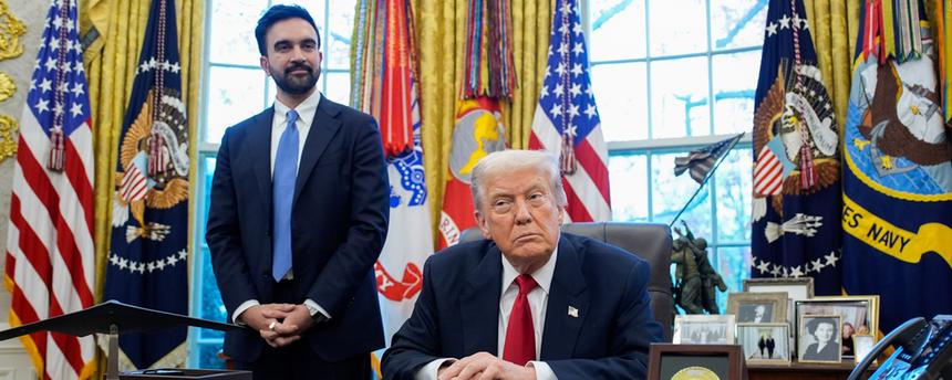US-Präsident Donald Trump empfängt den Bürgermeister von New York City, Zohran Mamdani im Oval Office im Weißen Haus. (Archiv)