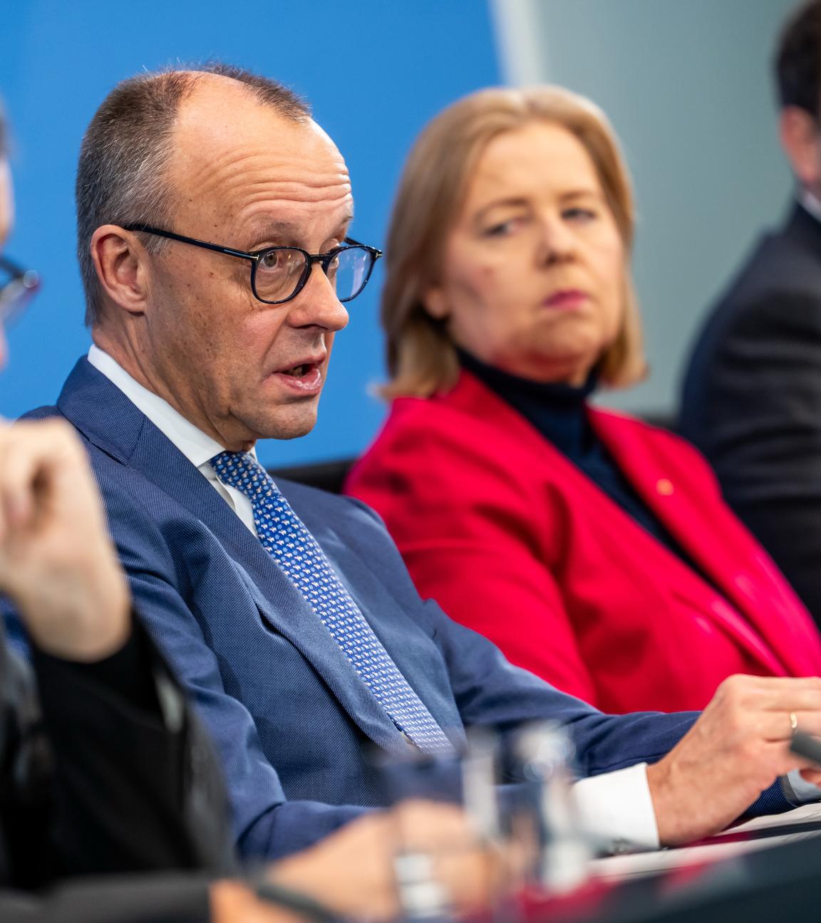 Spitzen der Koalition aus CSU, CDU und SPD