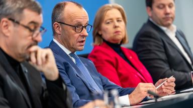 Spitzen der Koalition aus CSU, CDU und SPD