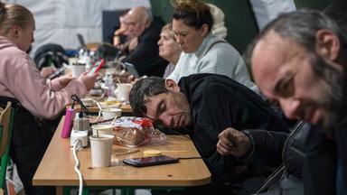 Ukrainians attend the Staunchness  Point in Kyiv