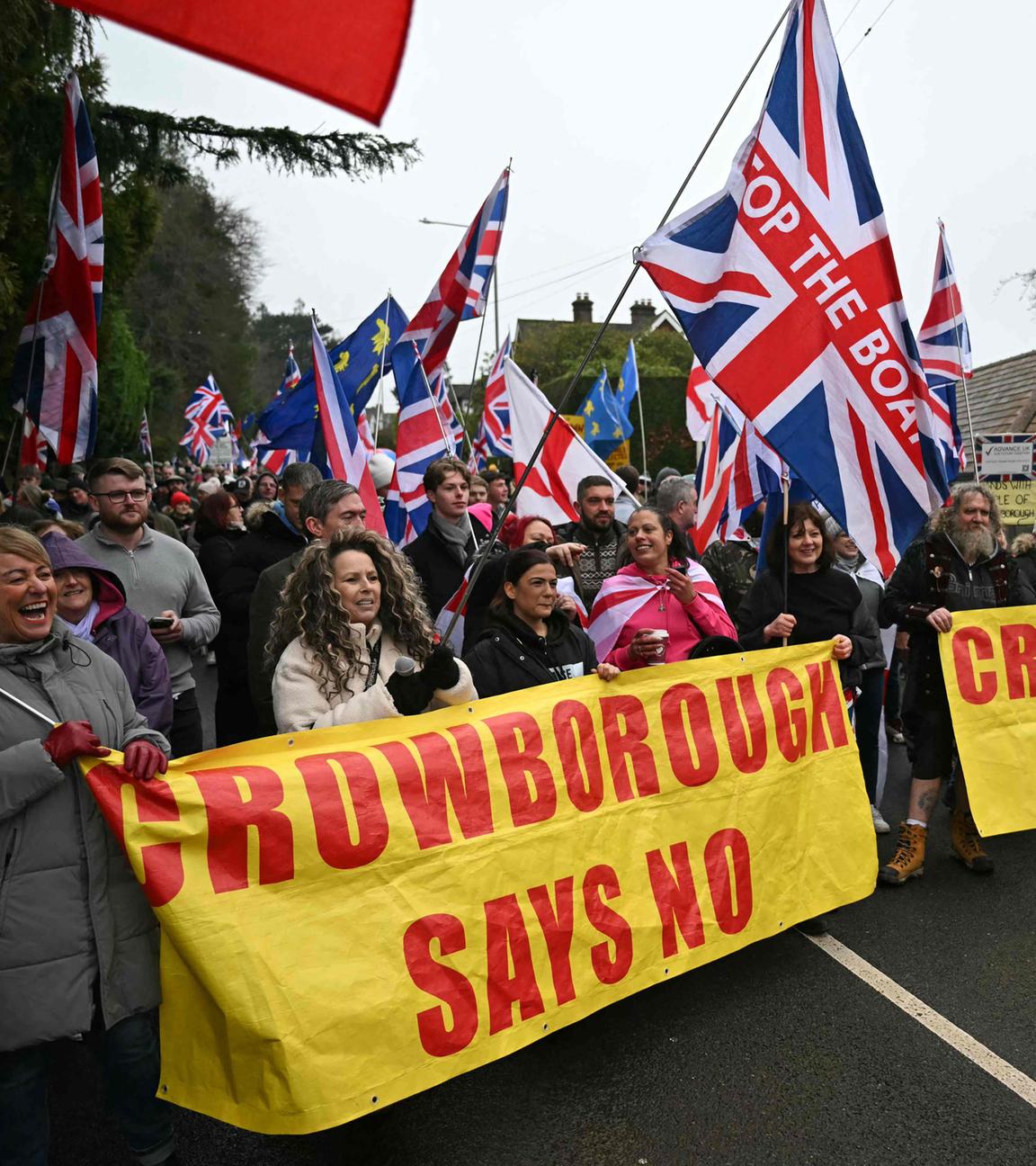 BRITAIN-EU-MIGRATION-ASYLUM-PROTEST