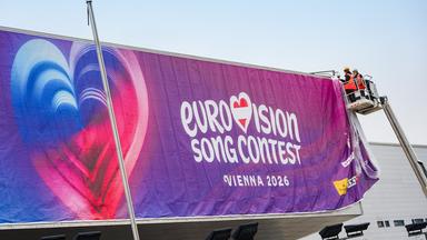 ESC Vorfreude: Wiener Stadthalle glänzt ab heute im Eurovision-Song-Contest-Look