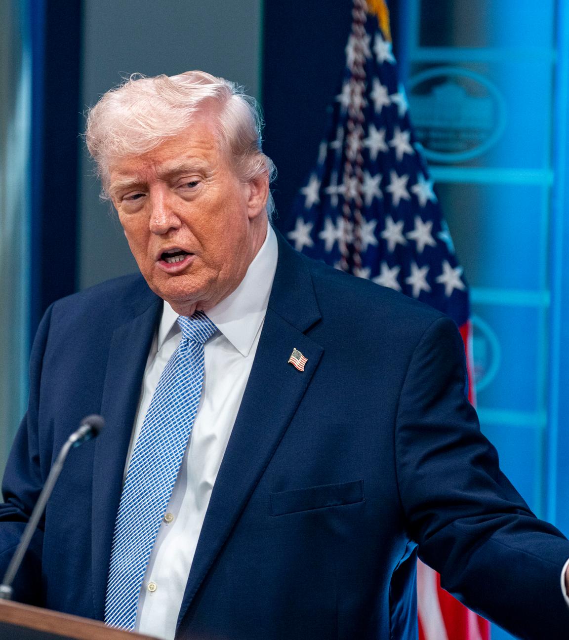 President Trump Holds Briefing on Iran in Washington, DC