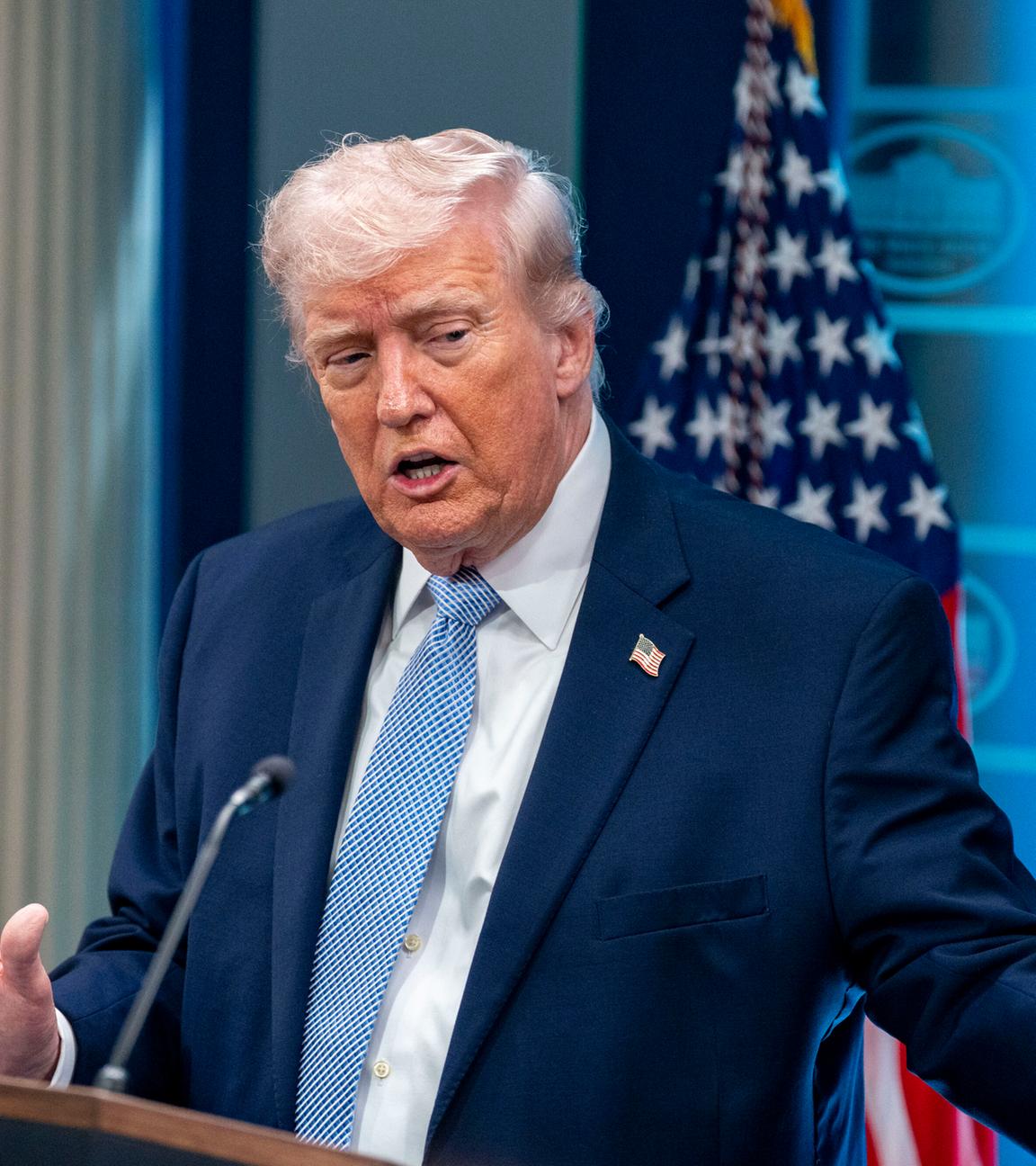 President Trump Holds Briefing on Iran in Washington, DC