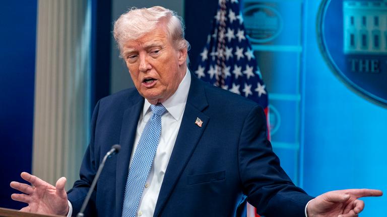 President Trump Holds Briefing on Iran in Washington, DC