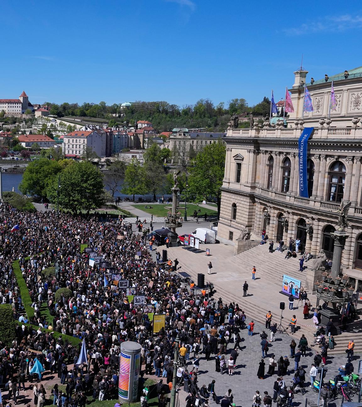 Studentenprotest in Prag