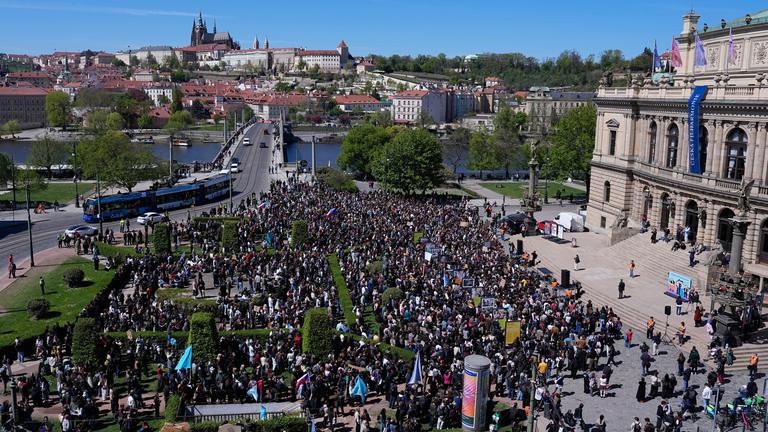 Studentenprotest in Prag