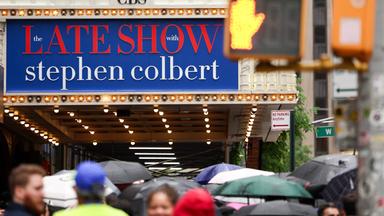 US-POLITICS-MEDIA-COLBERT-TRUMP