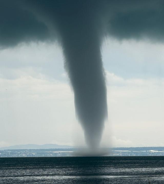 Wasserhose auf dem Bodensee