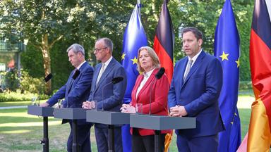 Pressekonferenz nach Koalitionsausschuss in Berlin