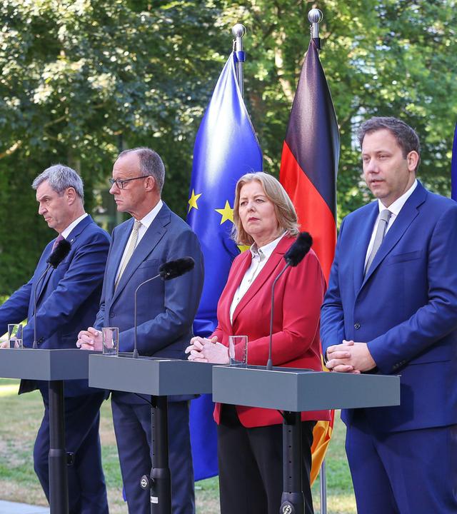 Pressekonferenz nach Koalitionsausschuss in Berlin