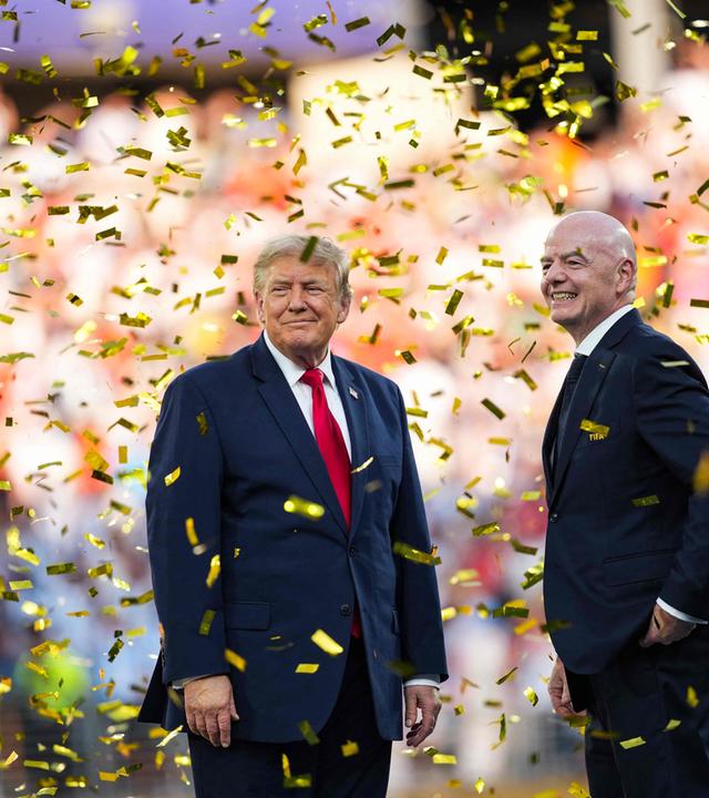 President Trump And First Lady Attend FIFA World Cup Final In New Jersey