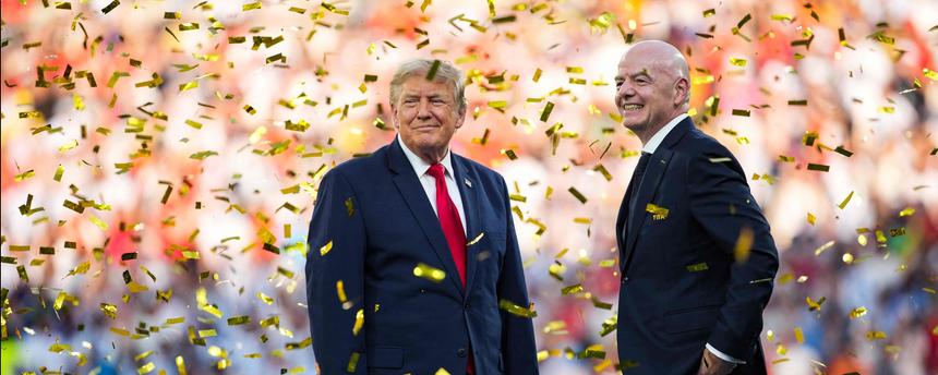 President Trump And First Lady Attend FIFA World Cup Final In New Jersey