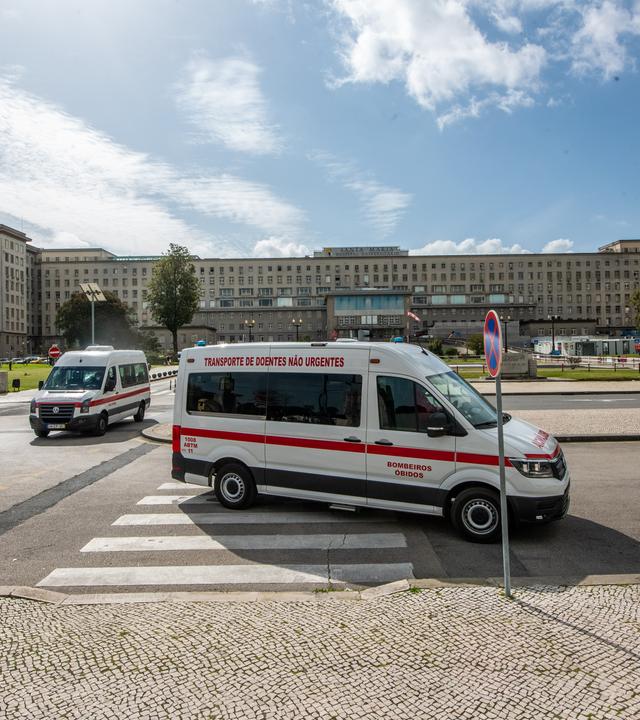 Ein Krankenwagen in Portugal