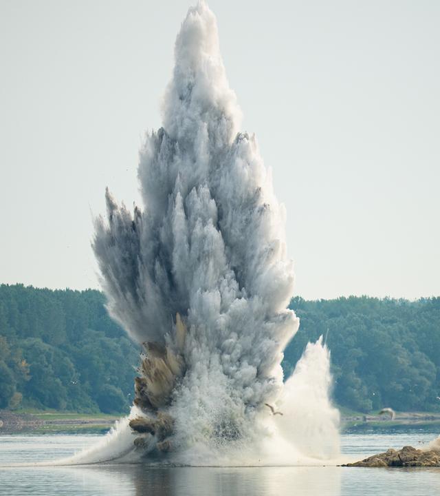 Niedrigwasser der Donau in Rumänien