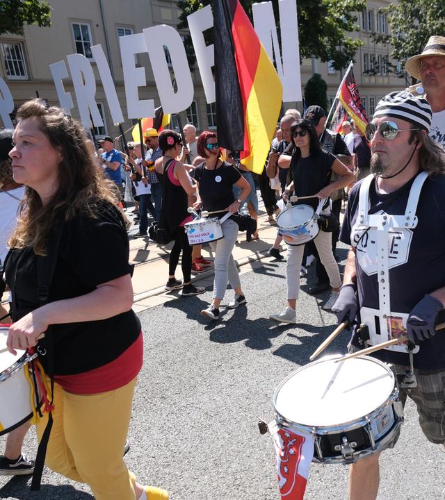 Regierungskritische Demonstration in Plauen