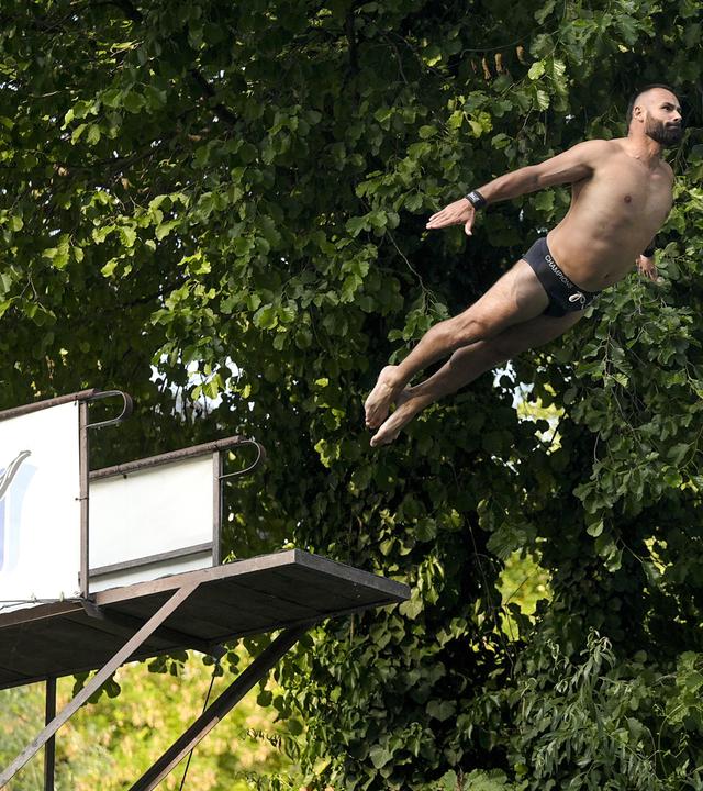 Internationaler Wasserfall-Wettbewerb am Pliva-Wasserfall in Jajce