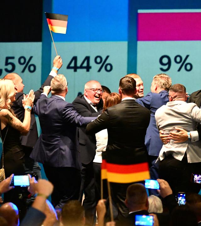 Landtagswahl in Sachsen-Anhalt - Wahlparty AfD