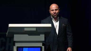 Markus Frohnmaier bei Wahlfeier der AfD Sachsen-Anhalt