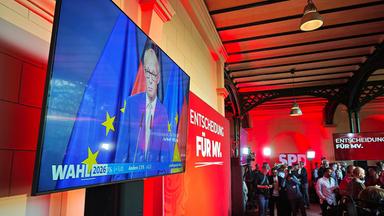 SPD-Wahlparty zur Landtagswahl in Mecklenburg-Vorpommern 2026