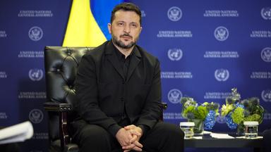 Donald Trump bei einem bilateralen Treffen mit Wolodymyr Selenskyj in New York