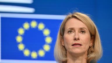 Vertreterin der EU und Vizepräsidentin für Außen- und Sicherheitspolitik: Kaja Kallas.