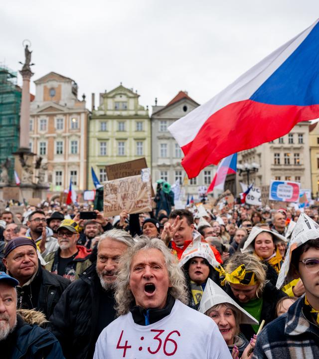 Demonstration gegen Rundfunkreform