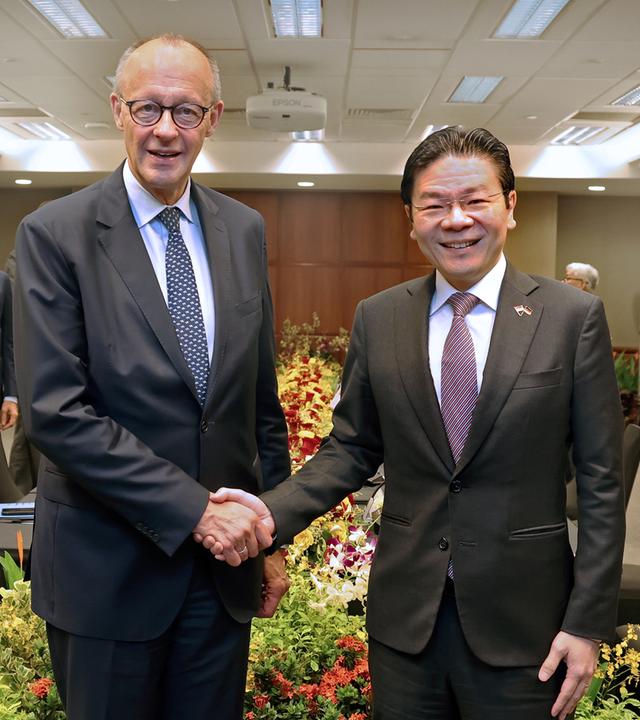 German Chancellor Friedrich Merz visits Singapore