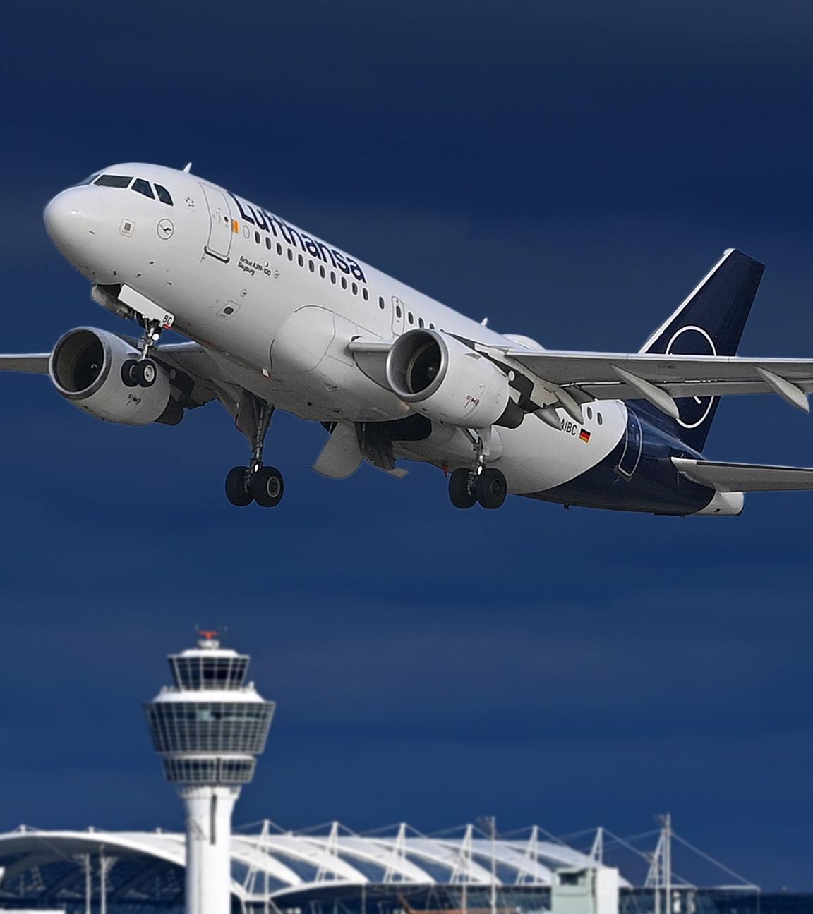 Airbus A320 startet vom Flughafen München (Arvchivfoto)