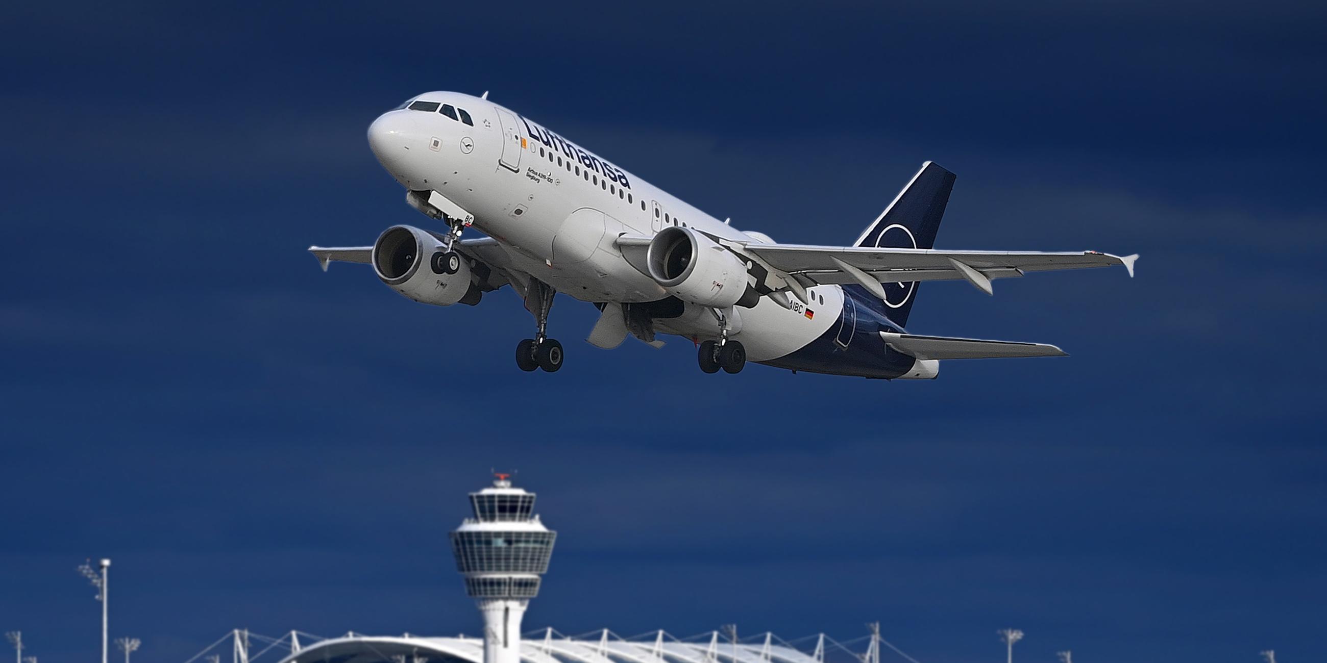 Airbus A320 startet vom Flughafen München (Arvchivfoto)