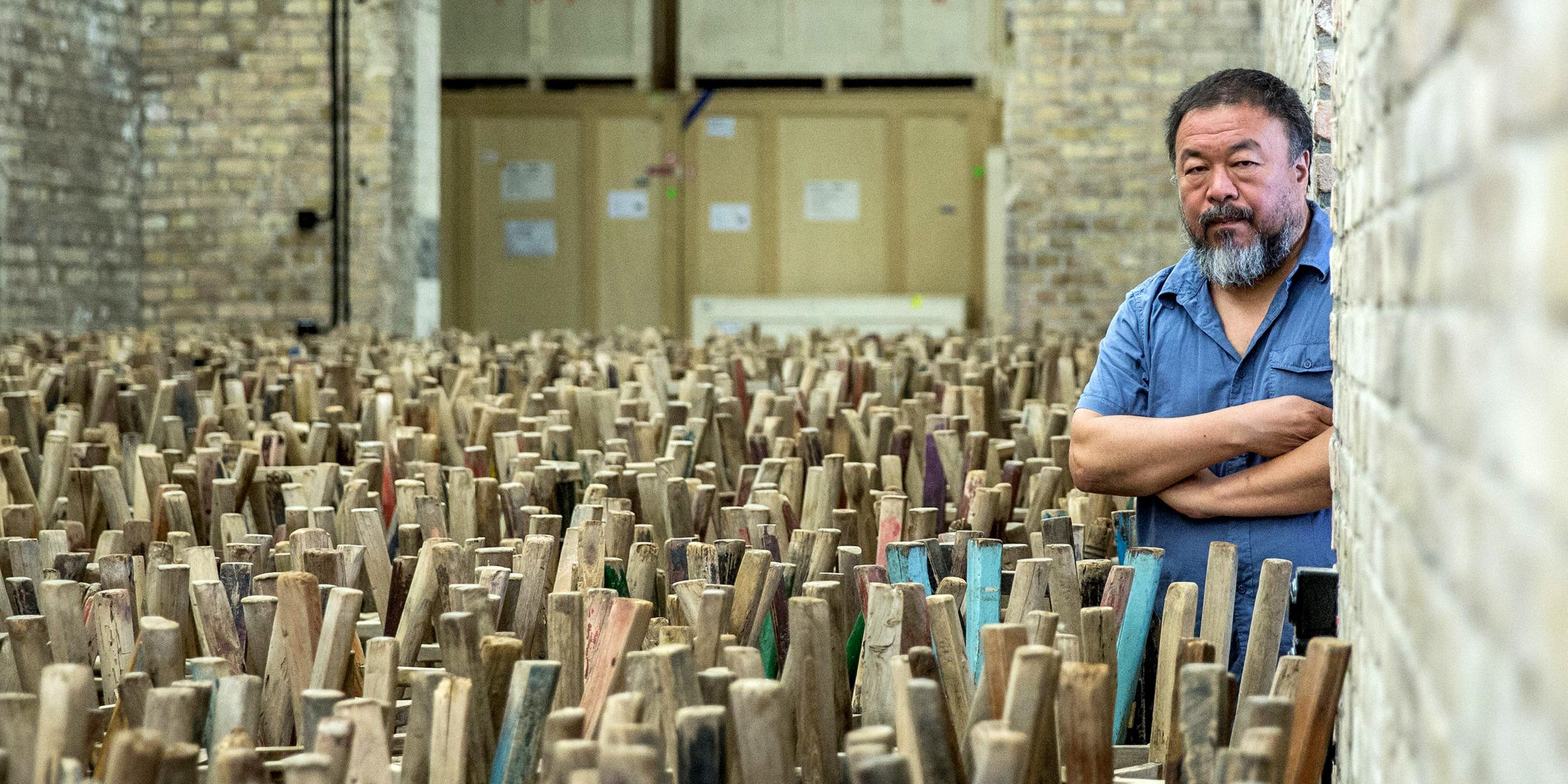 Ai Wei Wei in seinem Atelier im Prenzlauer Berg