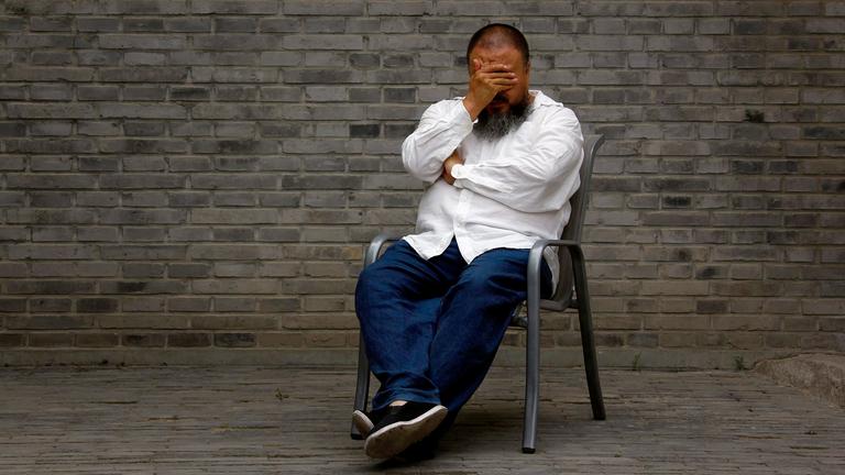 Ai Weiwei vor seinem Prozess in Peking