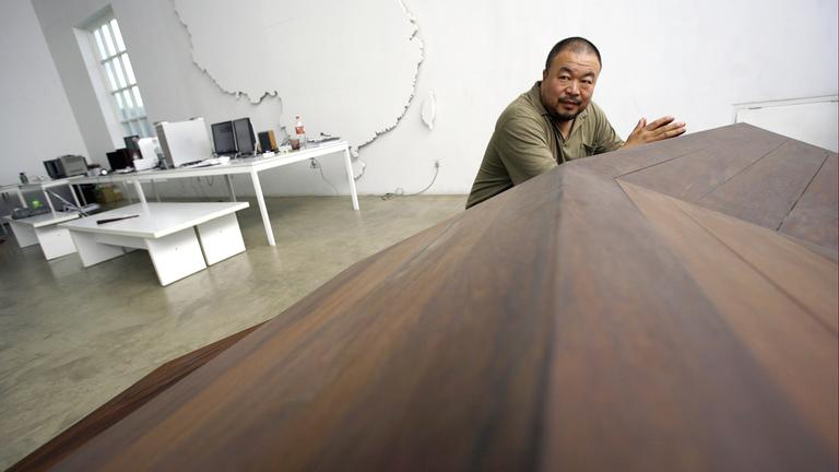 Ai Weiwei in seinem Atelier in Peking