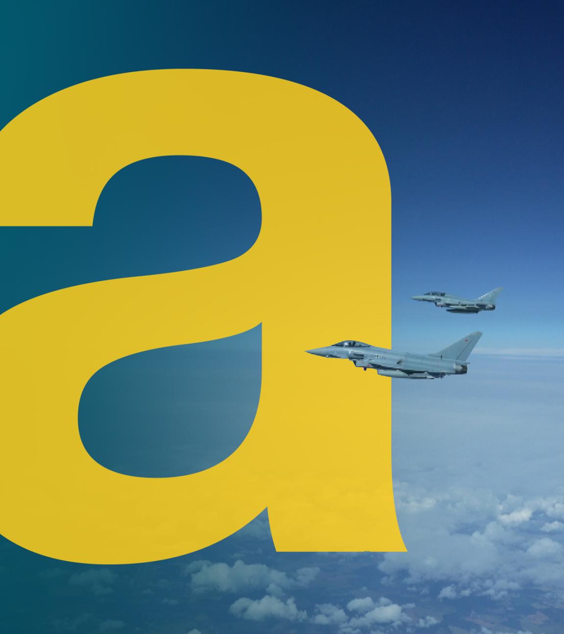 Eurofighter der NATO über der Ostsee