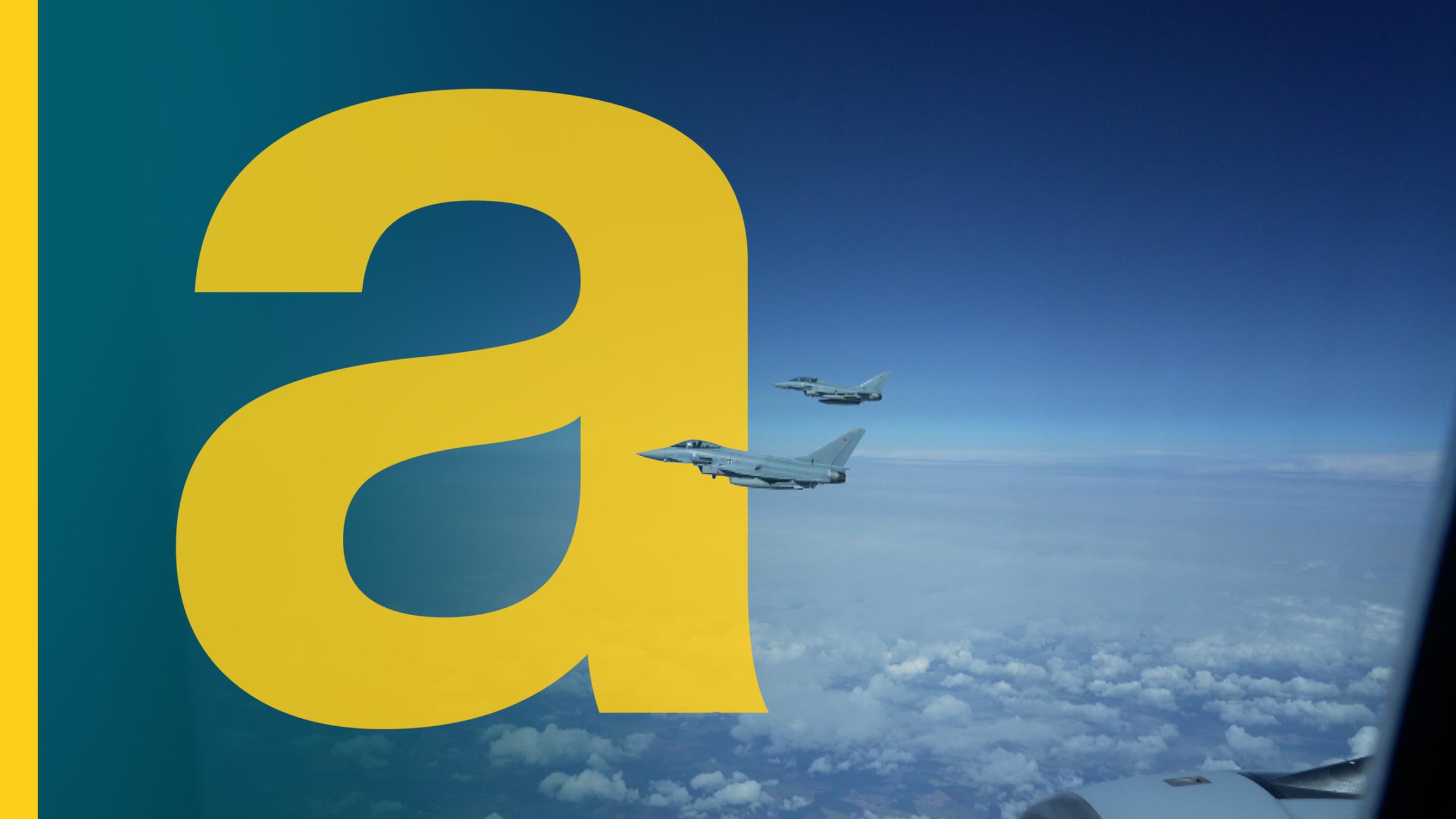 Eurofighter der NATO über der Ostsee