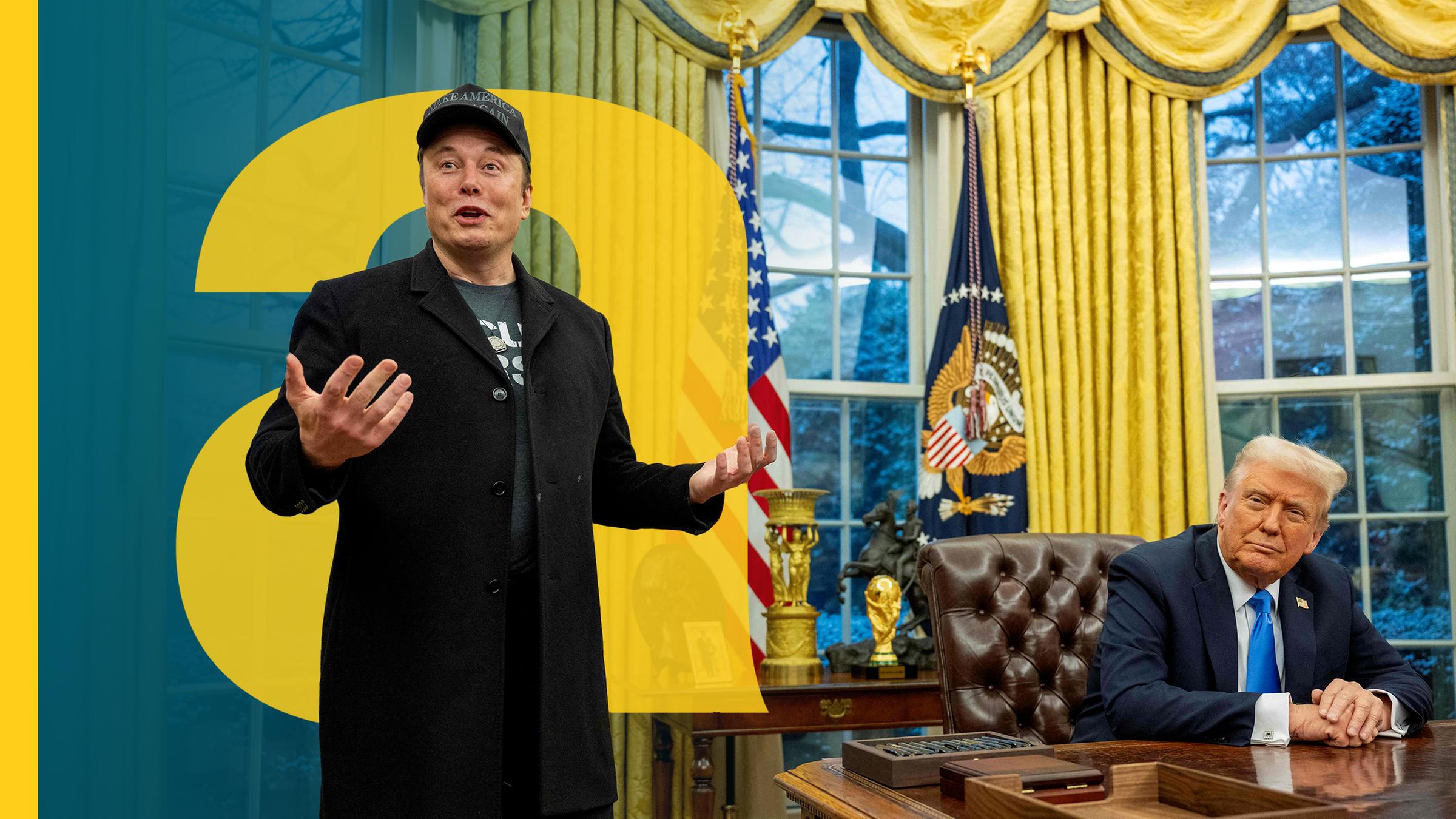 Donald Trump und Elon Musk im Oval Office im Weißen Haus