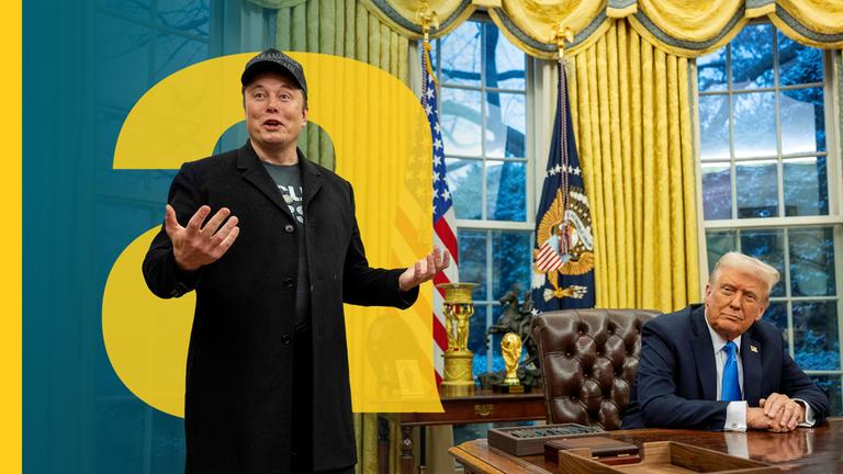Donald Trump und Elon Musk im Oval Office im Weißen Haus.