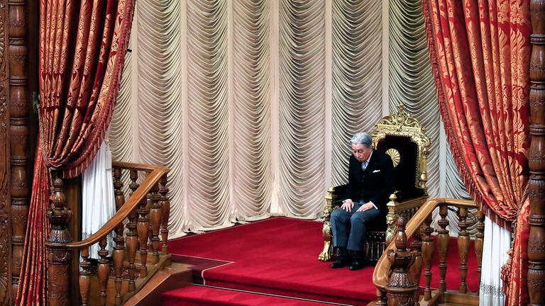 Kaiser Akihito zur Parlamentseröffnung (28.01.2019)
