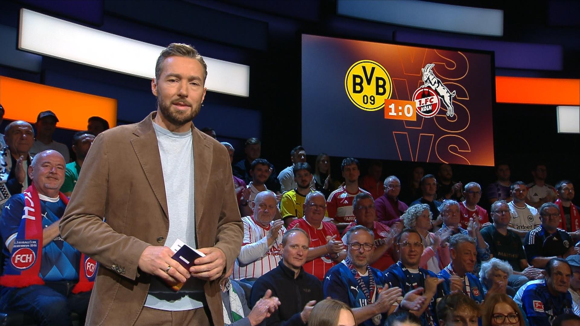 Moderator Sven Voss im „Aktuelle Sportstudio“.